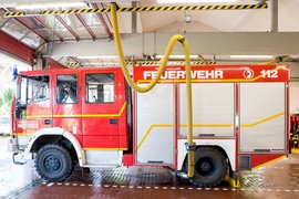 Effektive Abgasabsaugung für Feuerwehr- und Rettungswachen von Plymovent Effektive Abgasabsaugung für Feuerwehr- und Rettungswachen von Plymovent